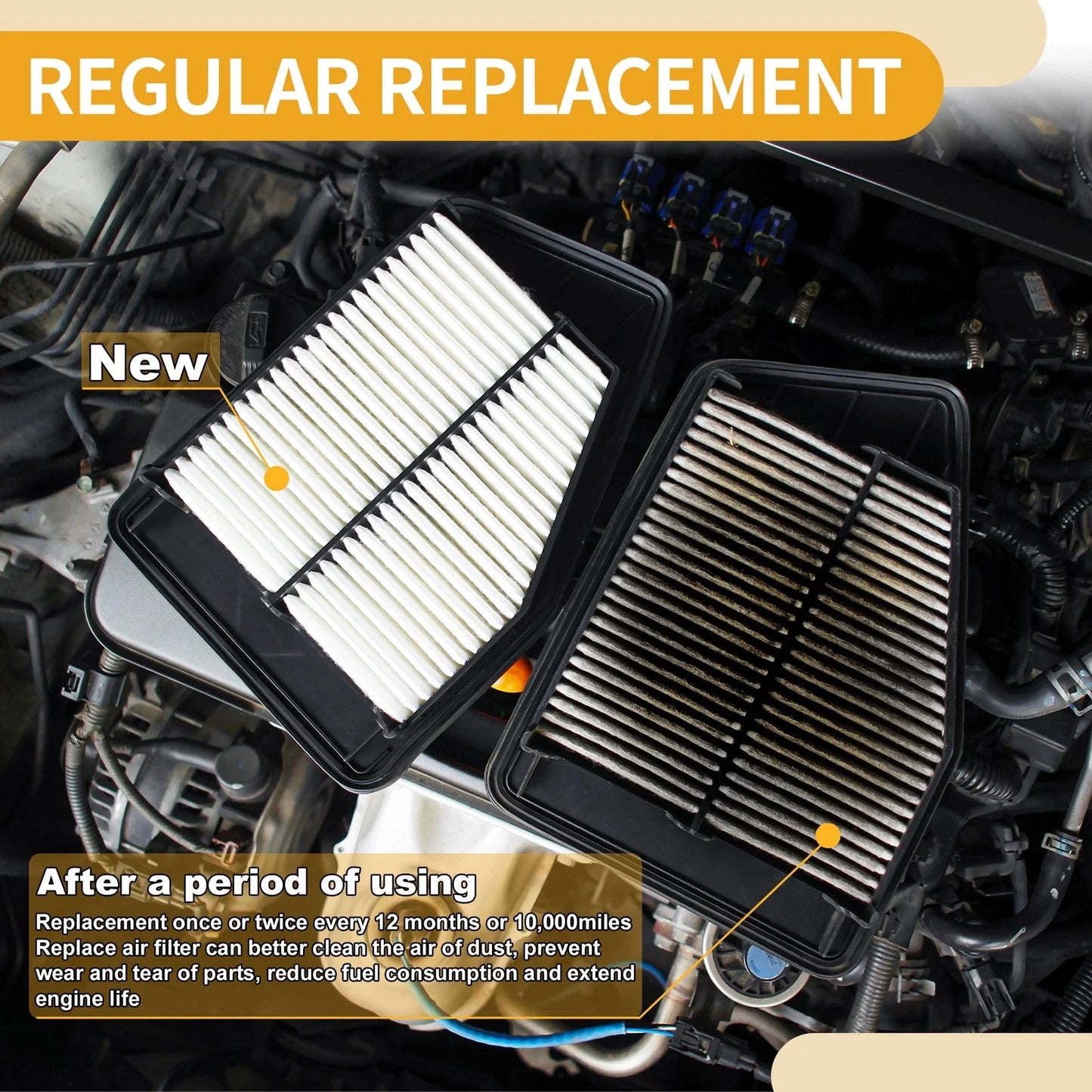 Car Engine Air Filter for Mercedes-Benz (No. 6510940104) - Long Life