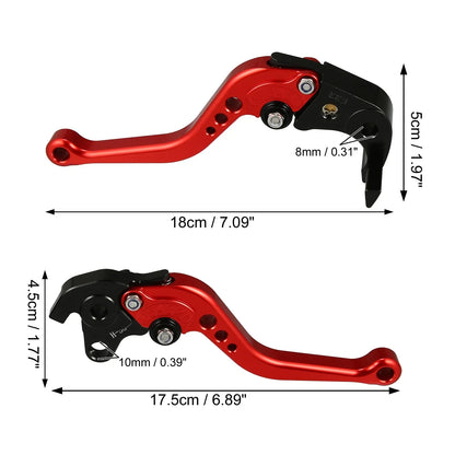 CNC 1 Pair Brake Clutch Levers for Honda CBR1000RR (2008-2023) Red