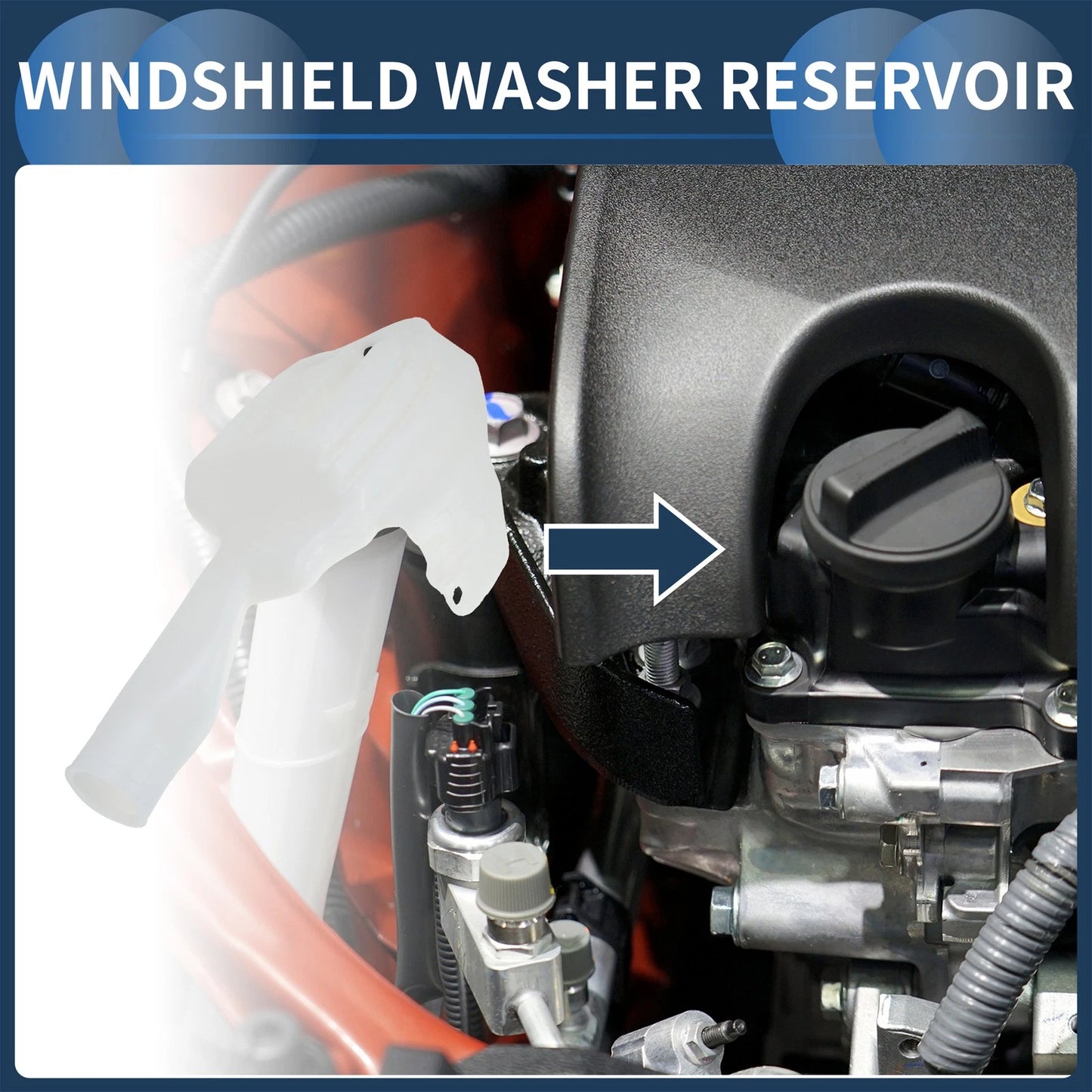Windshield Washer Reservoir with Cap No.A9068690220 for Mercedes Benz