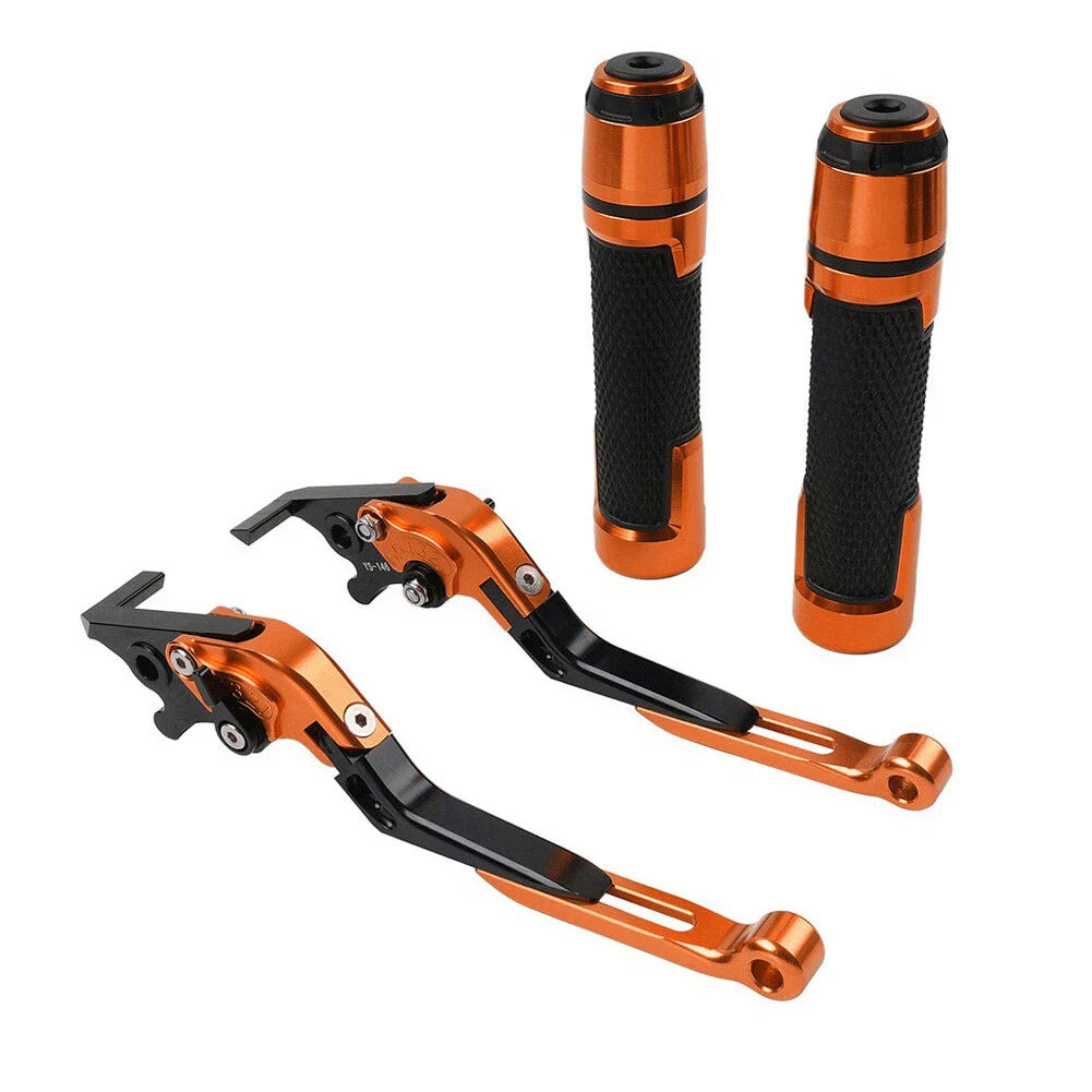 Orange Extendable Brake Clutch Levers Grip Set for Honda ADV150 (2019-2020)