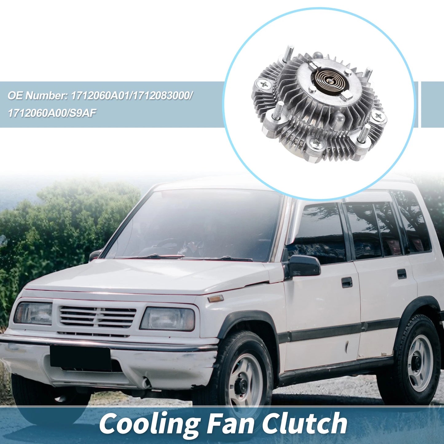 Engine Cooling Fan Clutch for Suzuki Samurai L4 1.3L (1985–1995) No. 1712060A01