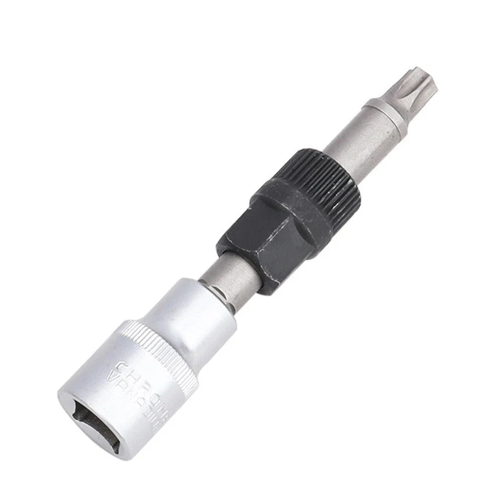 Clutch Pulley Removal Tool Accessory for Alternator Black Silver M10/T50 Metal