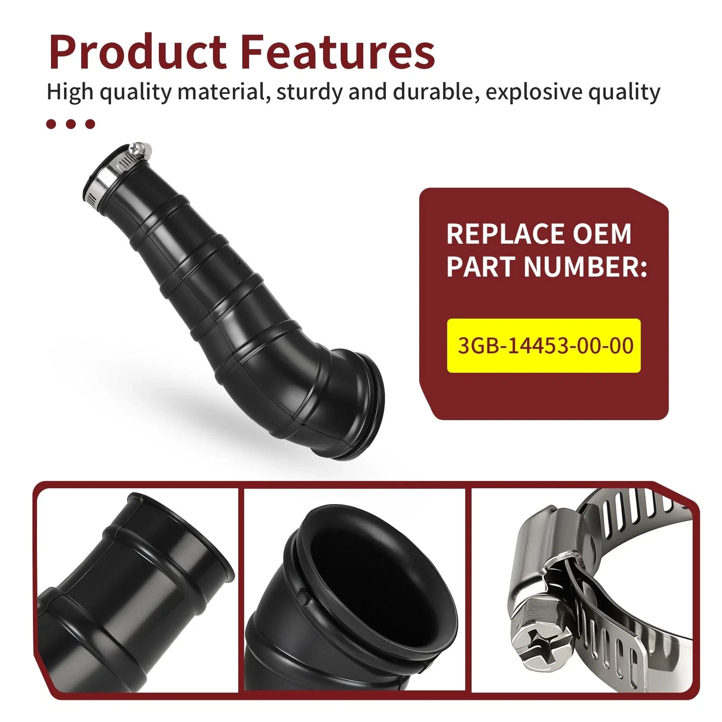 Air Joint Intake Boot for Yamaha YFM50/80/100