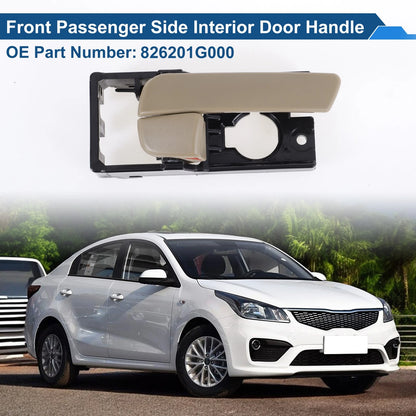 Front Driver Side Interior Door Handle for Kia Rio (2012–2017) No. 826201G000 Beige Black