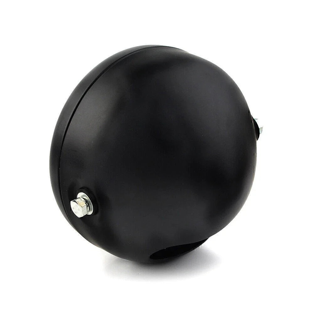 6.5" Round Scalloped Finned Headlight for Harley Sportster
