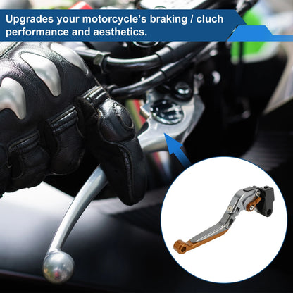 Short Long Brake Clutch Levers for Kawasaki Vulcan S 650 (2015–2023) Titanium Orange