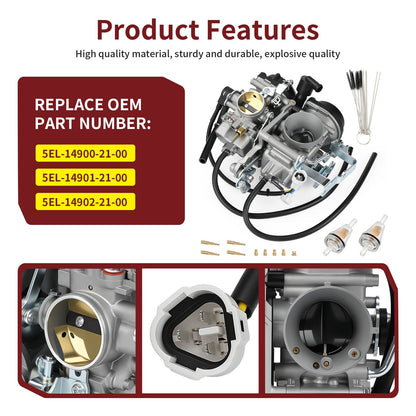 Carburetor and Fuel Filter for Yamaha V Star 1100 (2003–2005)
