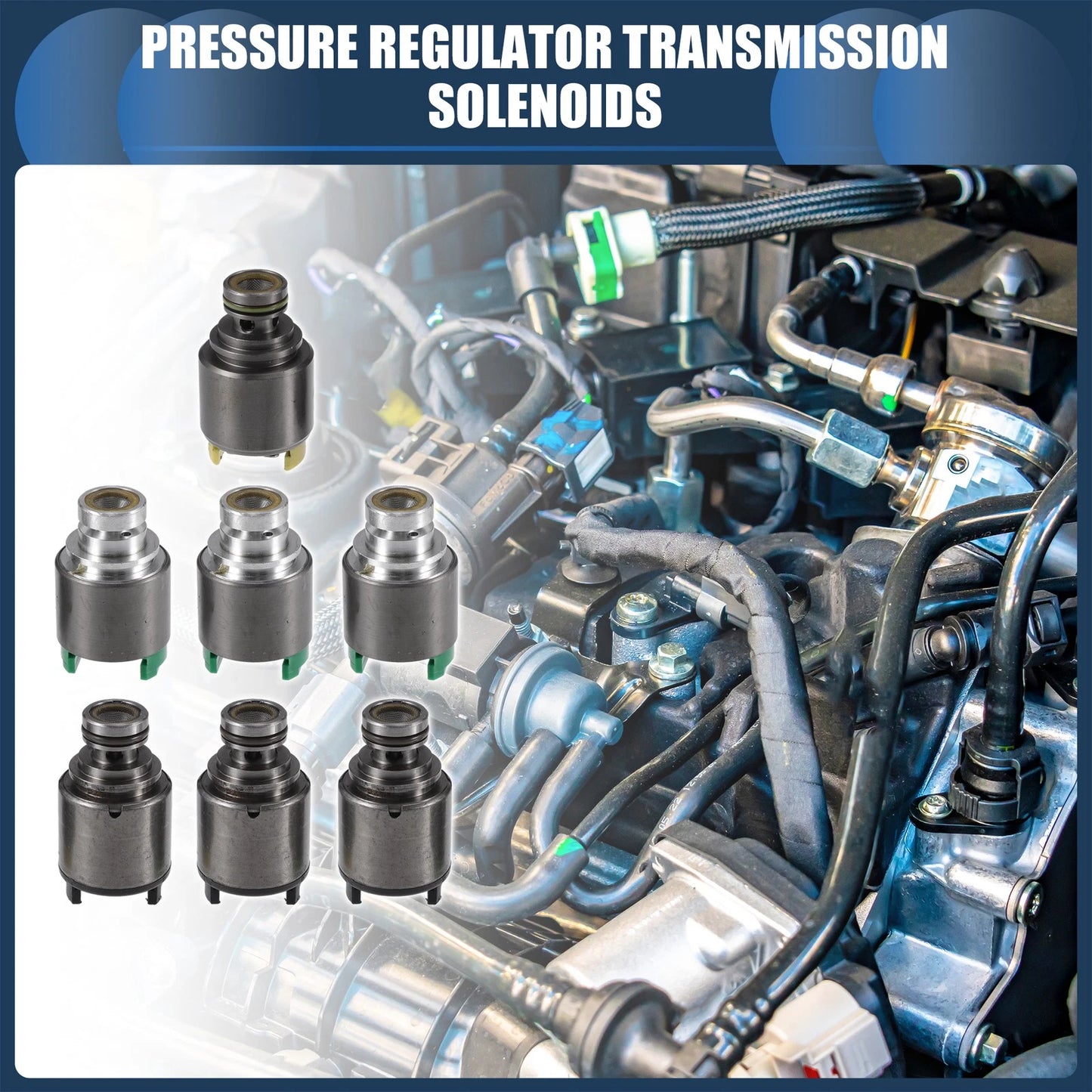 Set of 4 Pressure Regulator Transmission Solenoids for BMW 3 Series (2000–2006)