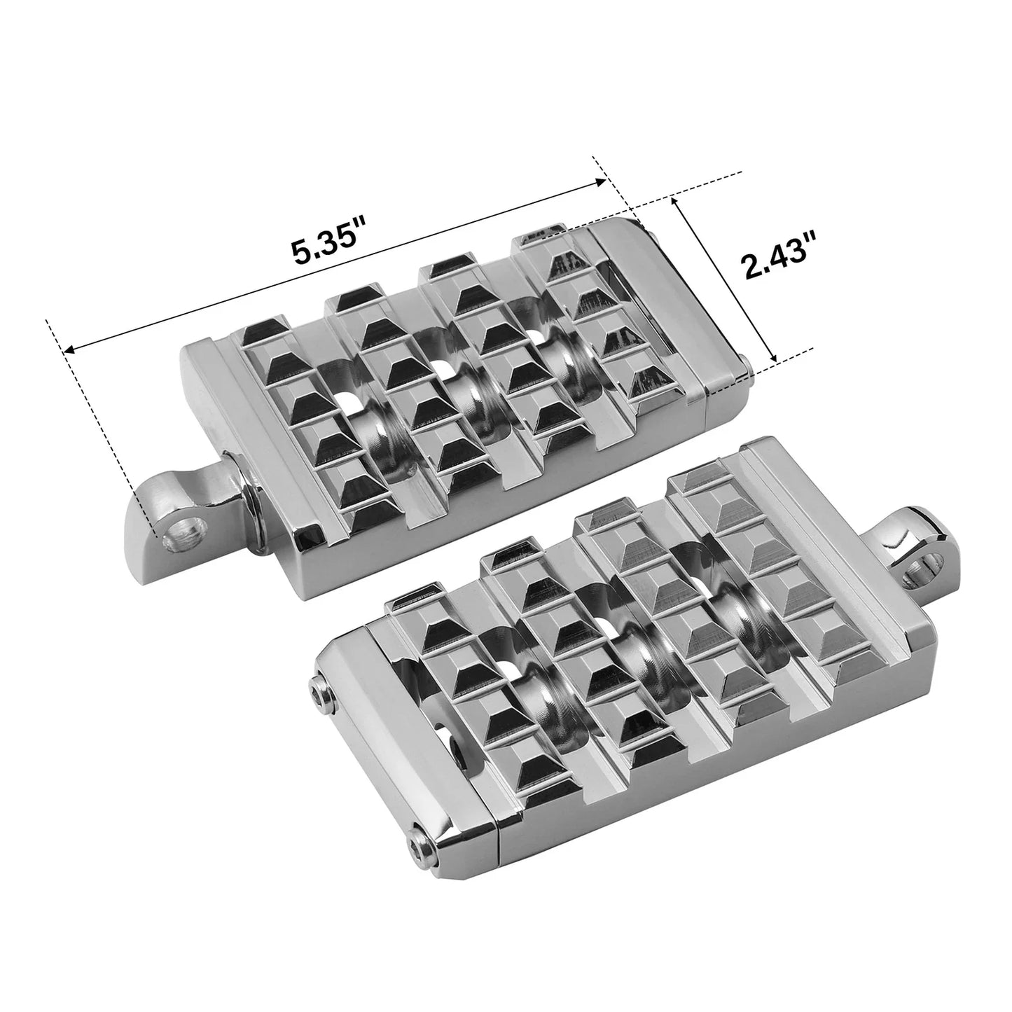 Chrome Footpegs for Harley Touring Street Road Glide Softail Fatboy