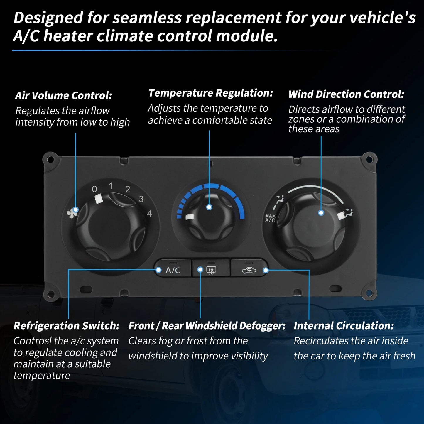 A/C Heater Climate Control Module for Nissan Frontier NP300 Navara D40 (2005–2019)