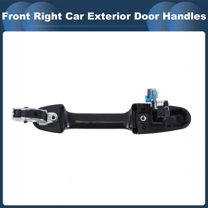 Front Right Exterior Door Handle for Honda Accord (2003-2007) Silver Tone