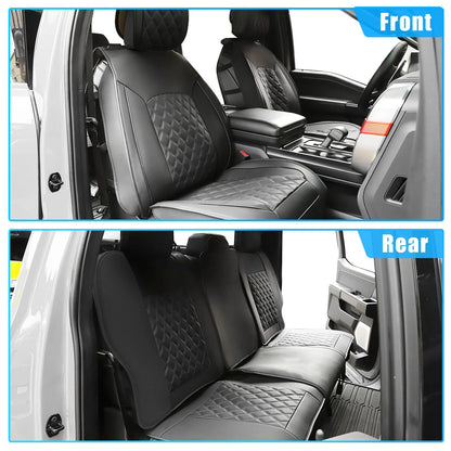 Set of 5 Black Seat Covers for GMC Sierra 1500