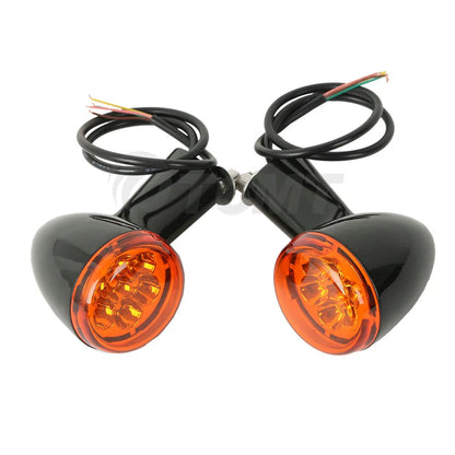 LED Turn Signal Lights w/ Bracket for Harley XL883 XL1200 Sportster (1992-2022)