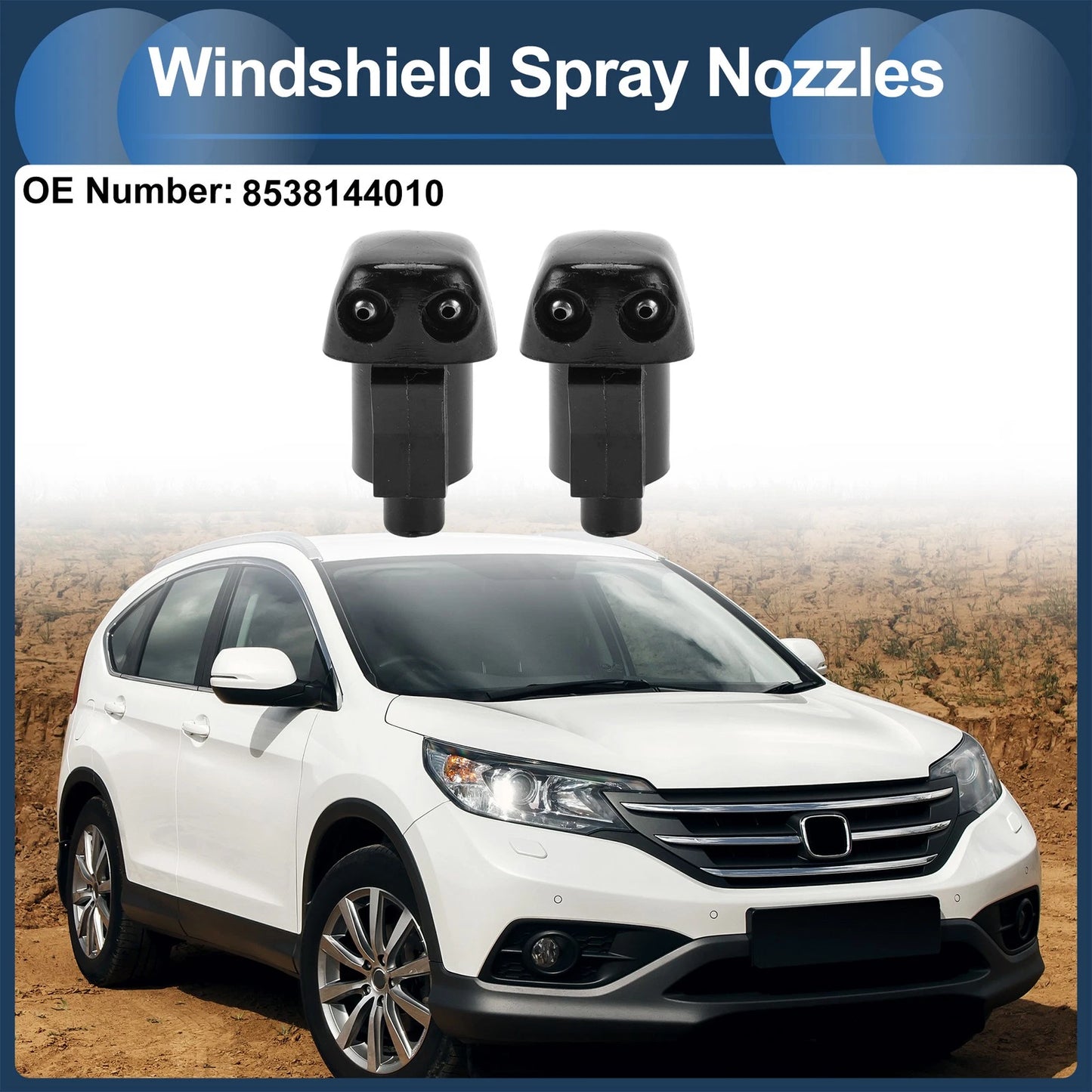 Windshield Washer Nozzle with Gasket