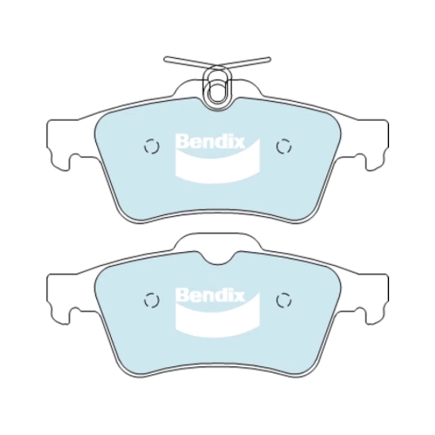 Set of 4 Rear Disc Brake Pads for Volvo C30 (2007–2012)