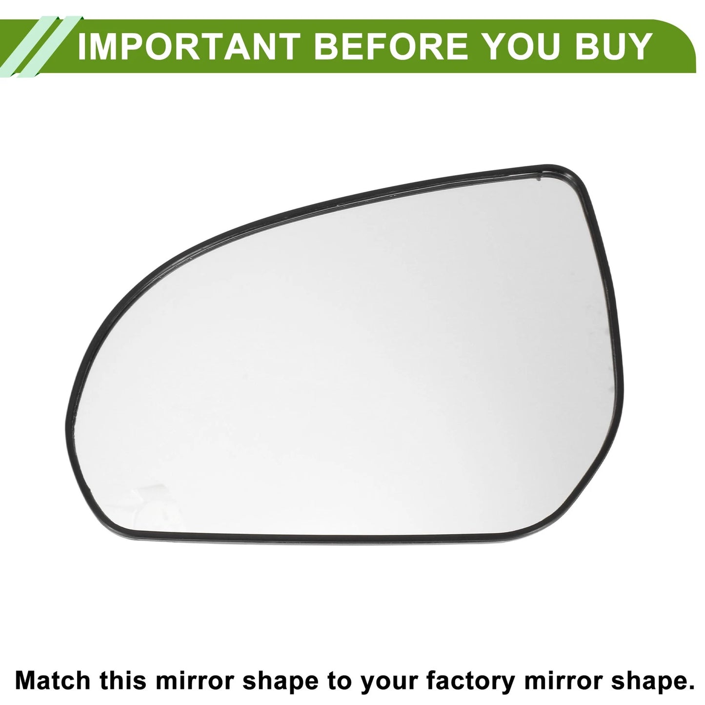 Left Heating Mirror Glass for Kia Pegas (2020–2022) No. 87611H7000
