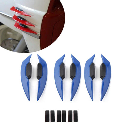 Blue Fairing Winglets Side Spoiler Deflector Air Wings for Universal Motorcycle