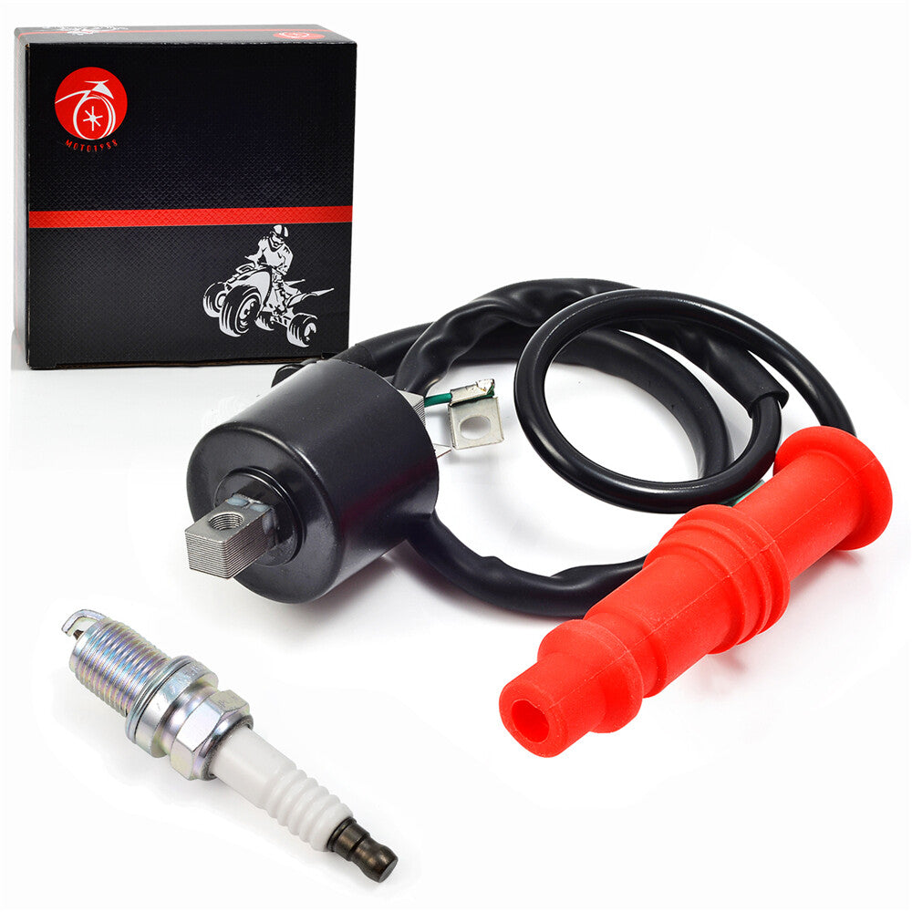 Ignition Coil Spark Plug Kit for Polaris Sportsman 500 (1996–2002) Ranger 500 (2003–2007)