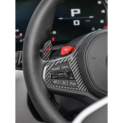 Carbon Fiber Steering Wheel Paddle Shifters for BMW G20 M3 M4 G80 G82 M340i