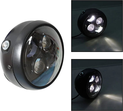6.3" Retro Vintage White LED Headlight for Honda CG125