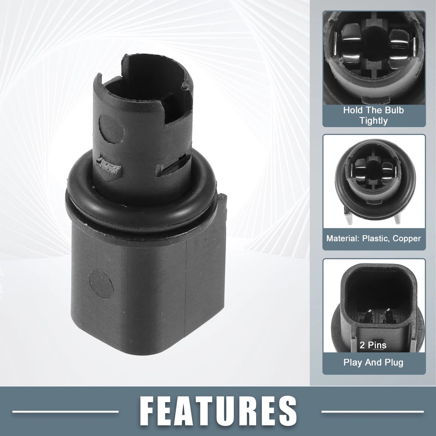 Side Indicator Light Socket Holder 6R3Z-13411-BA for Ford Mustang (2005–2021)