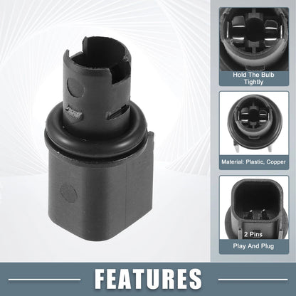 Side Indicator Light Socket Holder 6R3Z-13411-BA for Ford Mustang (2005–2021)
