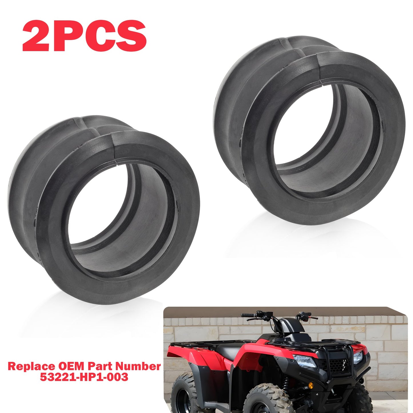 2 Steering Shaft Bushings for Honda Sportrax 450 TRX450R (2004–2009)