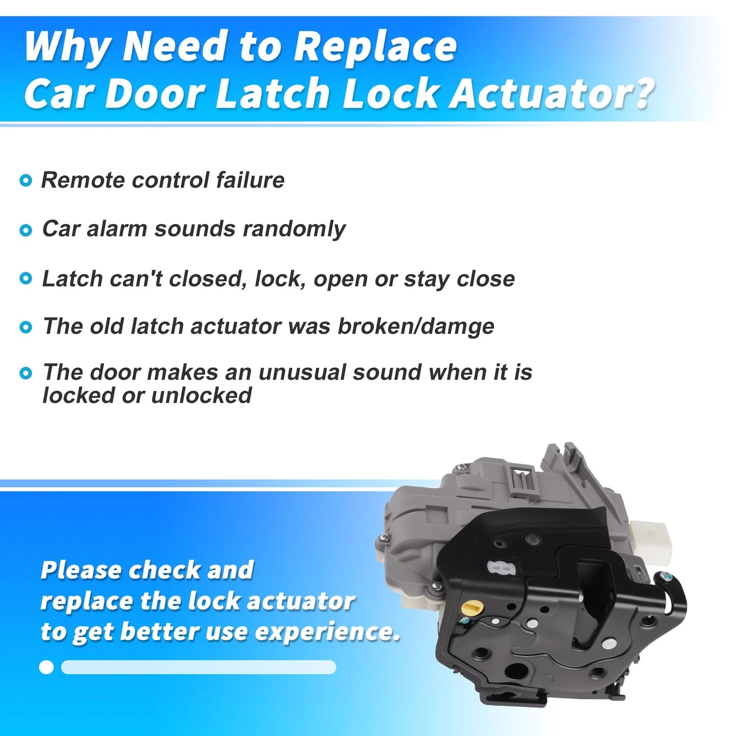 Front Left Power Door Lock Actuator for Volkswagen Touareg 7P (2011–2018) 8J2837015B
