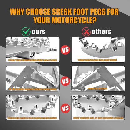 MX Style Floorboard Foot Pegs for Harley Dyna Touring Sportster Softail
