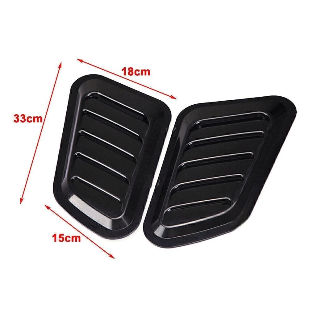 Carbon Fiber Air Flow Intake Hood Scoop Vent Cover for Universal Cars