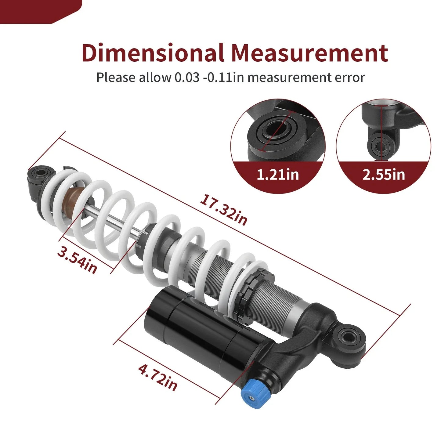 Right & Left Front Shock Absorber XP for Polaris Sportsman 550 850 1000 (2009–2014)