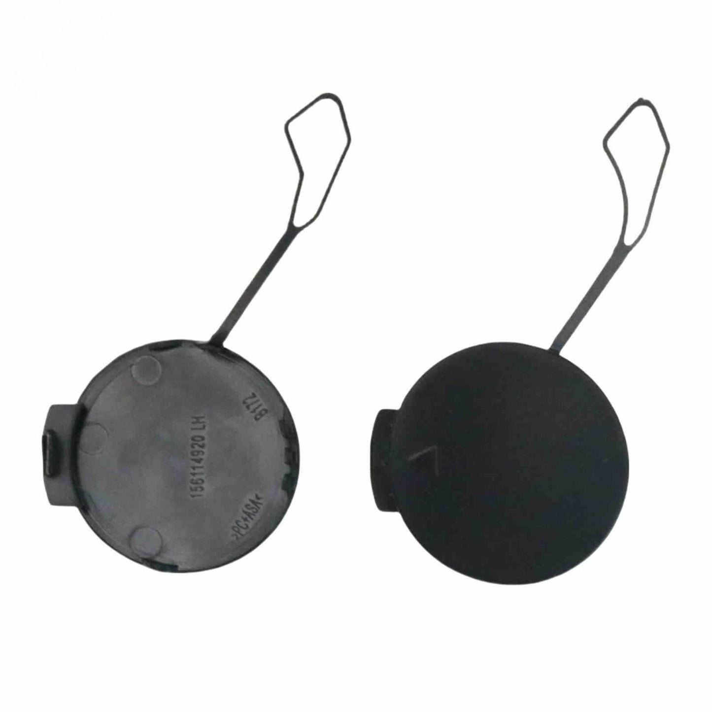 2X Black Tow Hook Covers for Alfa Romeo Stelvio (2017–2023)