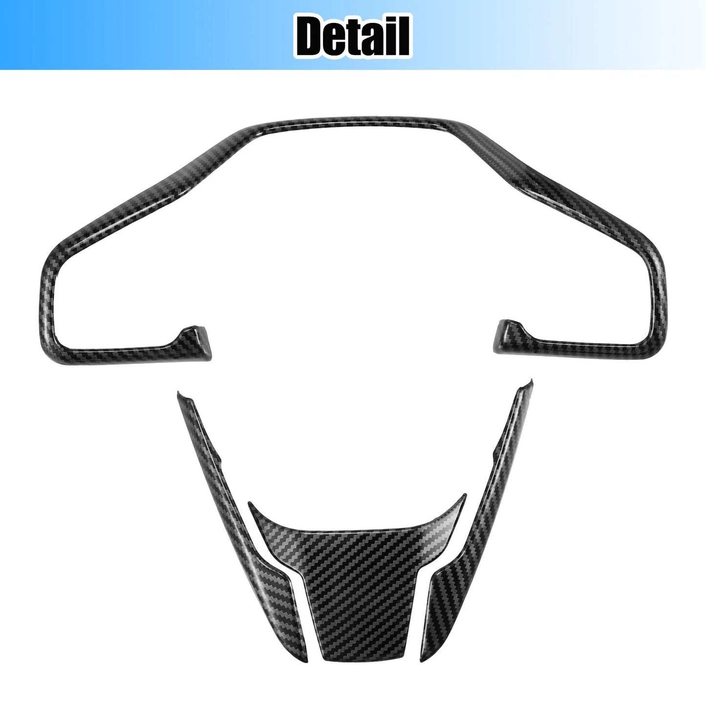 Set of 1 Carbon Fiber Steering Wheel Cover for Honda Civic (2016–2021)