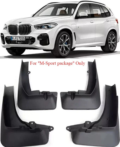 4x Front & Rear Splash Guards Mud Flaps for BMW X5 M Sport G05 (2019–2025)