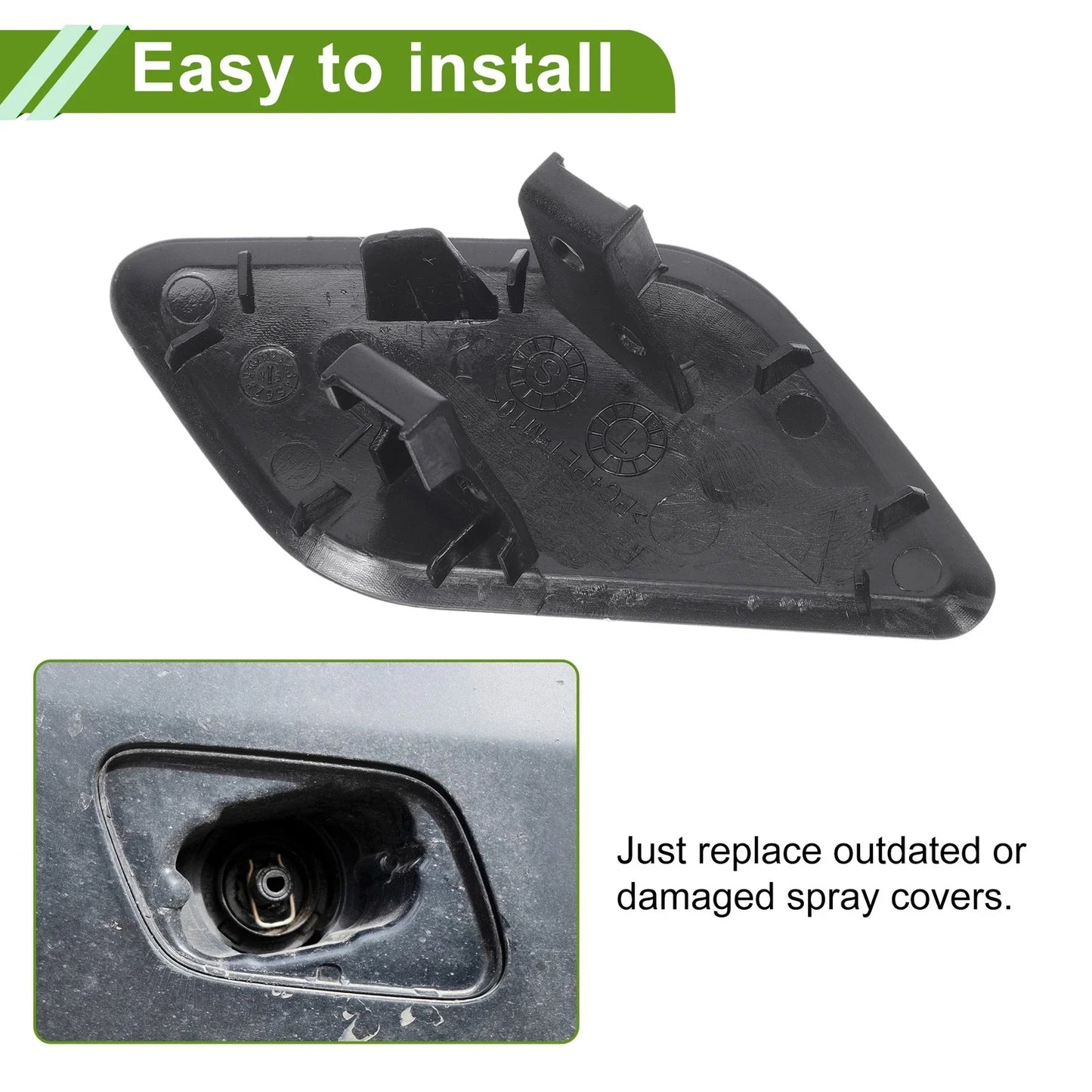 Washer Nozzle Cover for Porsche Cayenne 92A (2011-2018) - Black