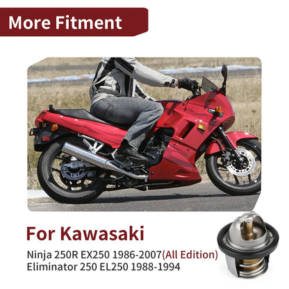 Thermostat & Gasket for Kawasaki Ninja 250R (1986–2007) Eliminator 250 (1988–1994)