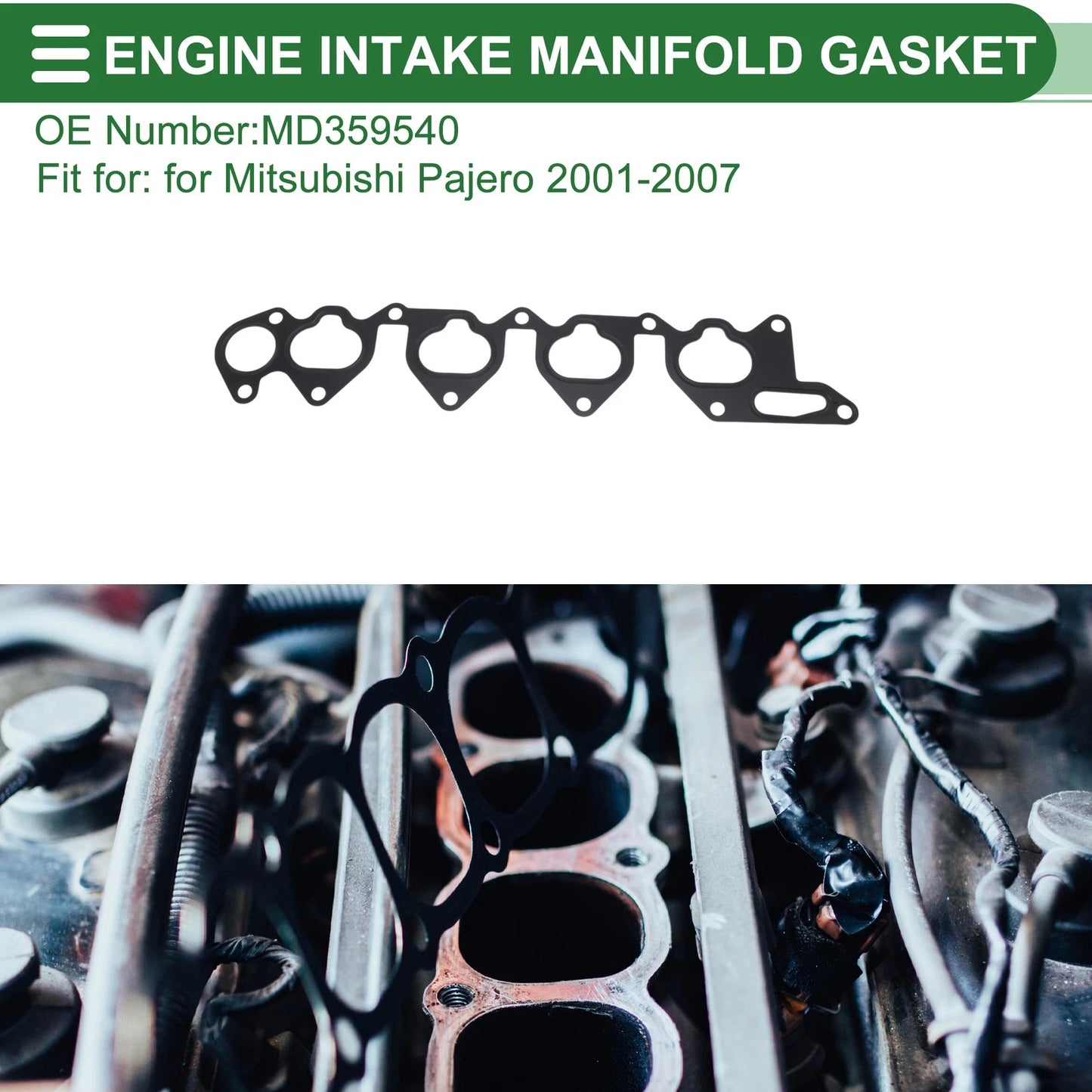 Engine Intake Manifold Gasket for Mitsubishi Pajero (2001–2007) No.MD359540