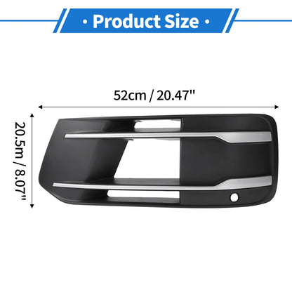 Fog Light Grill for Audi Q7 (2017–2020) No. 4M0807681T Black Silver Tone