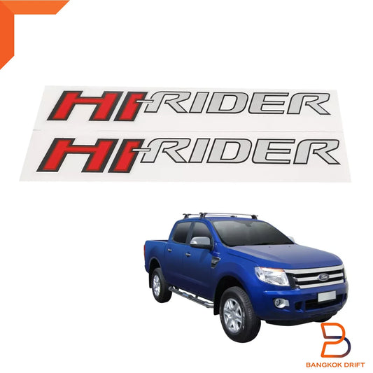 Red Silver HI-RIDER Side Decal Stickers for Ford Ranger PX MK1 T6 (11-15)