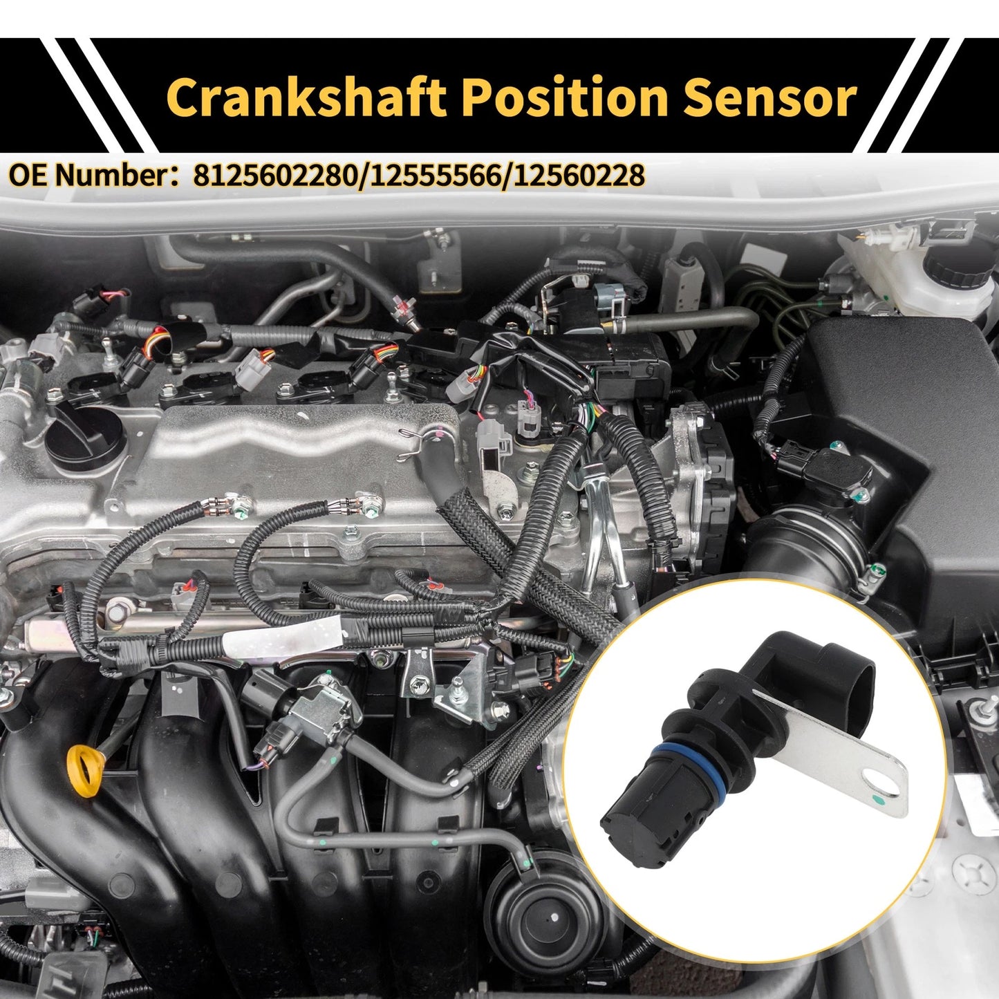 Crankshaft Position Sensor for GMC Sierra 1500 (1999–2006) No. 12555566