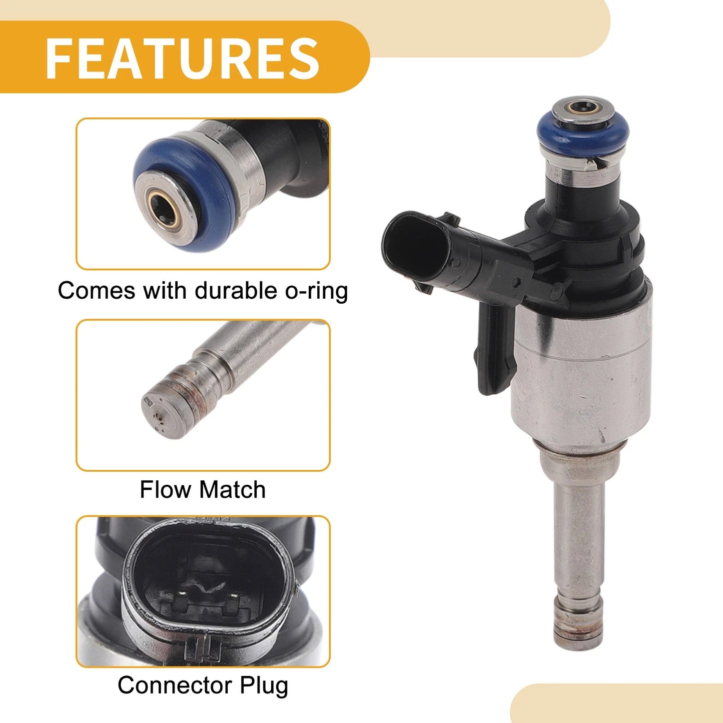 Fuel Injector No. 0261500151/06A906036D for Volkswagen Beetle (2013–2017)