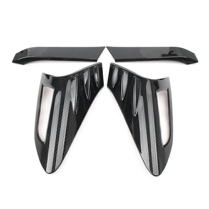 Set of 4 Carbon Fiber Rear Tail Light Cover Trim for Toyota C-HR (2016–2018)
