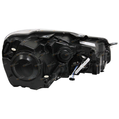 2X Black Headlights Pair for VW Golf Mk6 (2008–2012)