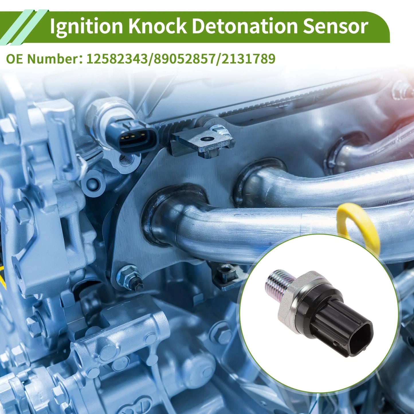 1 Pc Ignition Knock Detonation Sensor No.12582343 for Honda Accord (2005–2007)
