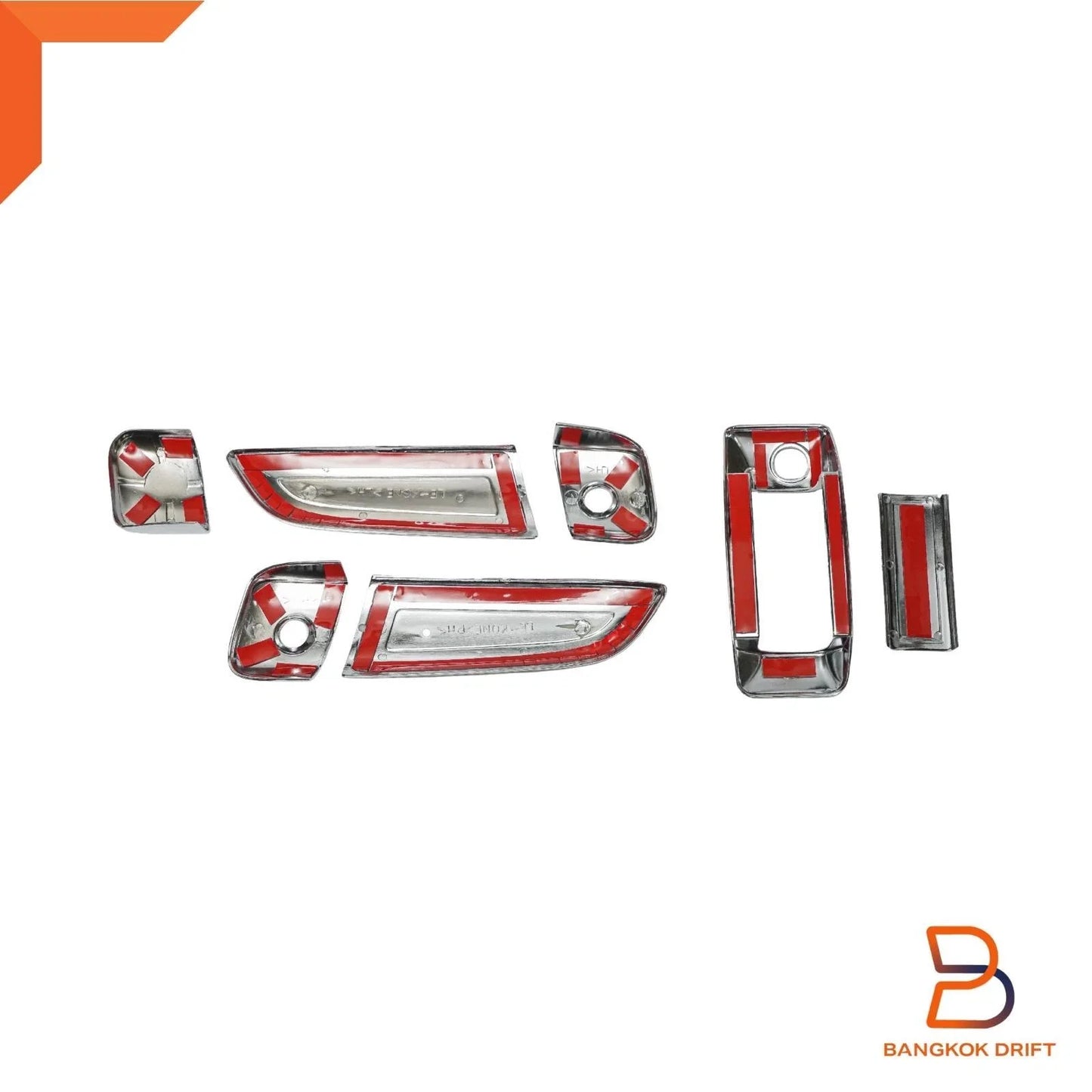 7 x Chrome Door Handle Cover Trim for Toyota Hiace Commuter (2005-2019)