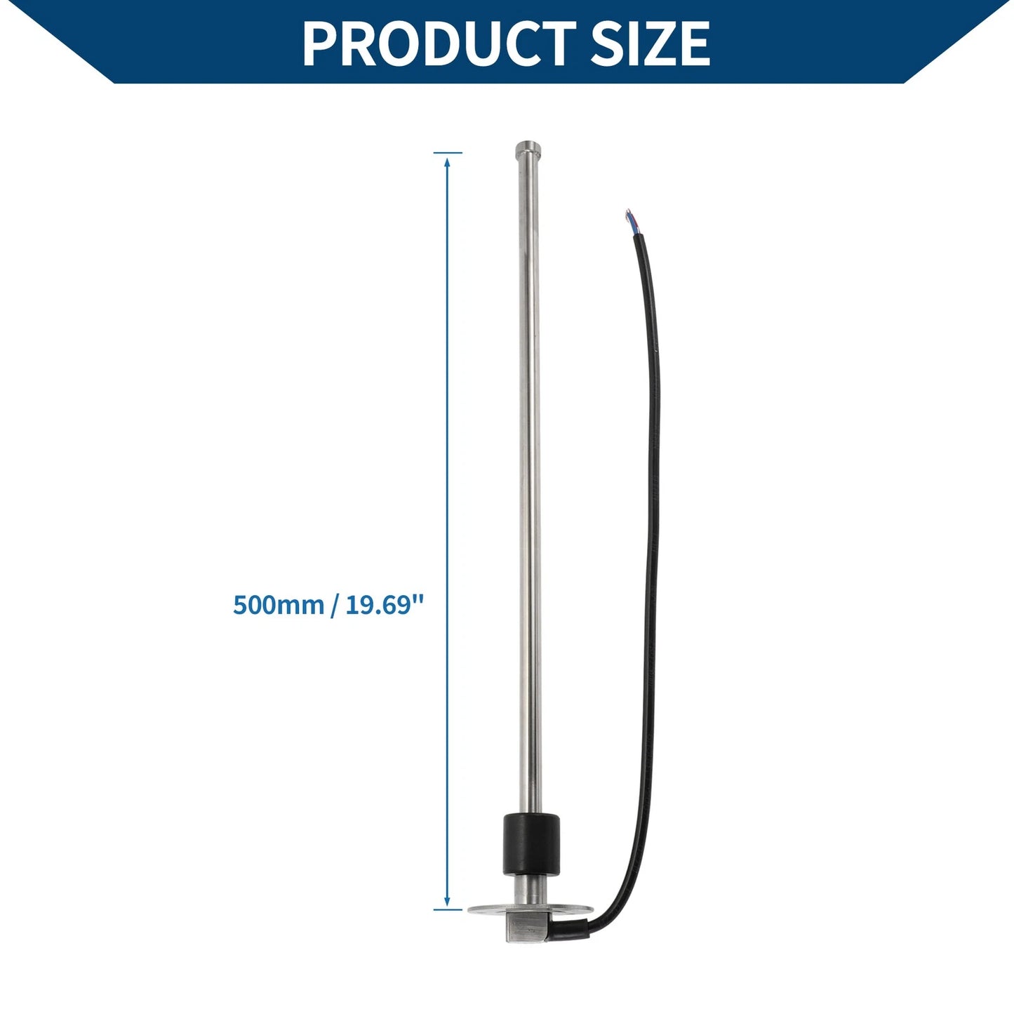 Fuel Sending Unit and Gauge Kit 0-190 Ohm for Boat Car (500mm)
