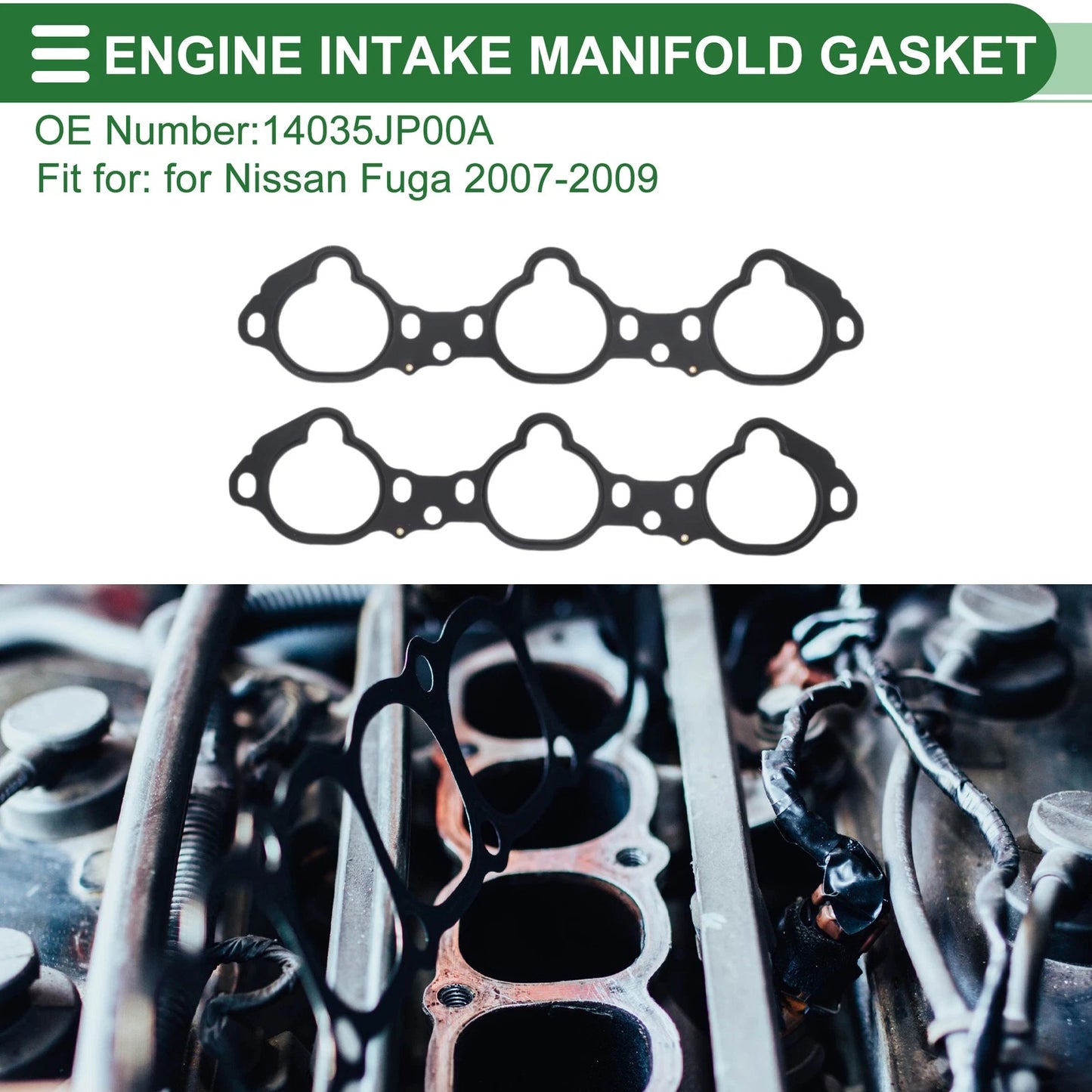 Engine Intake Manifold Gasket for Nissan Fuga (2007–2009) No. 14035JP00A