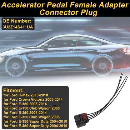 4 Pin Connector Plug for Ford C-Max (2013–2018) No. 3U2Z14S411UA