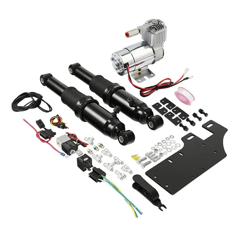 Rear Air Ride Suspension for Harley Touring Bagger Road King Glide (1994-2024)