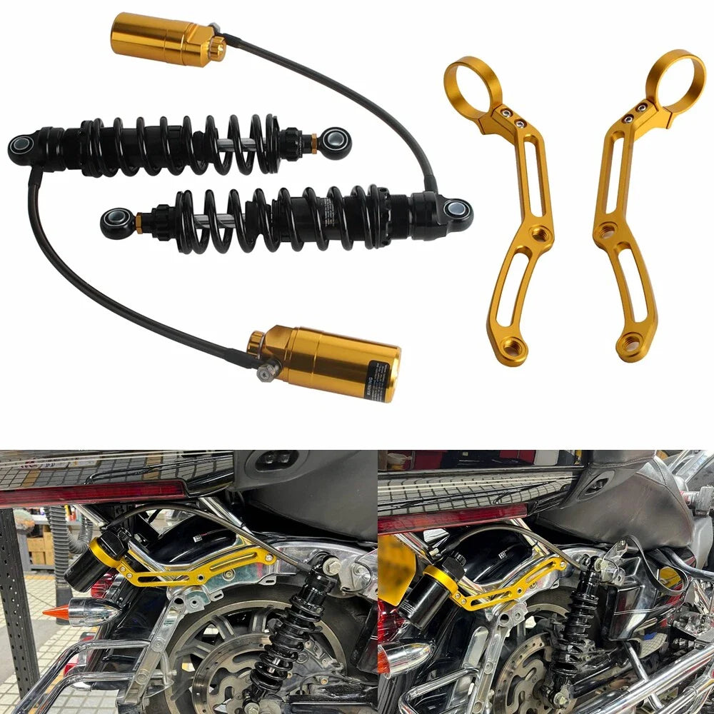 13" Rear Shock Absorbers for Harley Touring Street Glide FLHX (2014-2023)